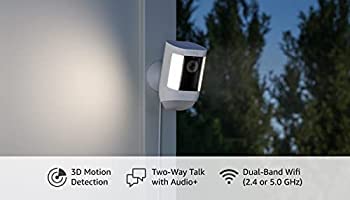 Ring Spotlight Cam Pro, Battery | 3D Motion Detection, Two-Way Talk with Audio+, and Dual-Band Wifi (2022 release) - Black