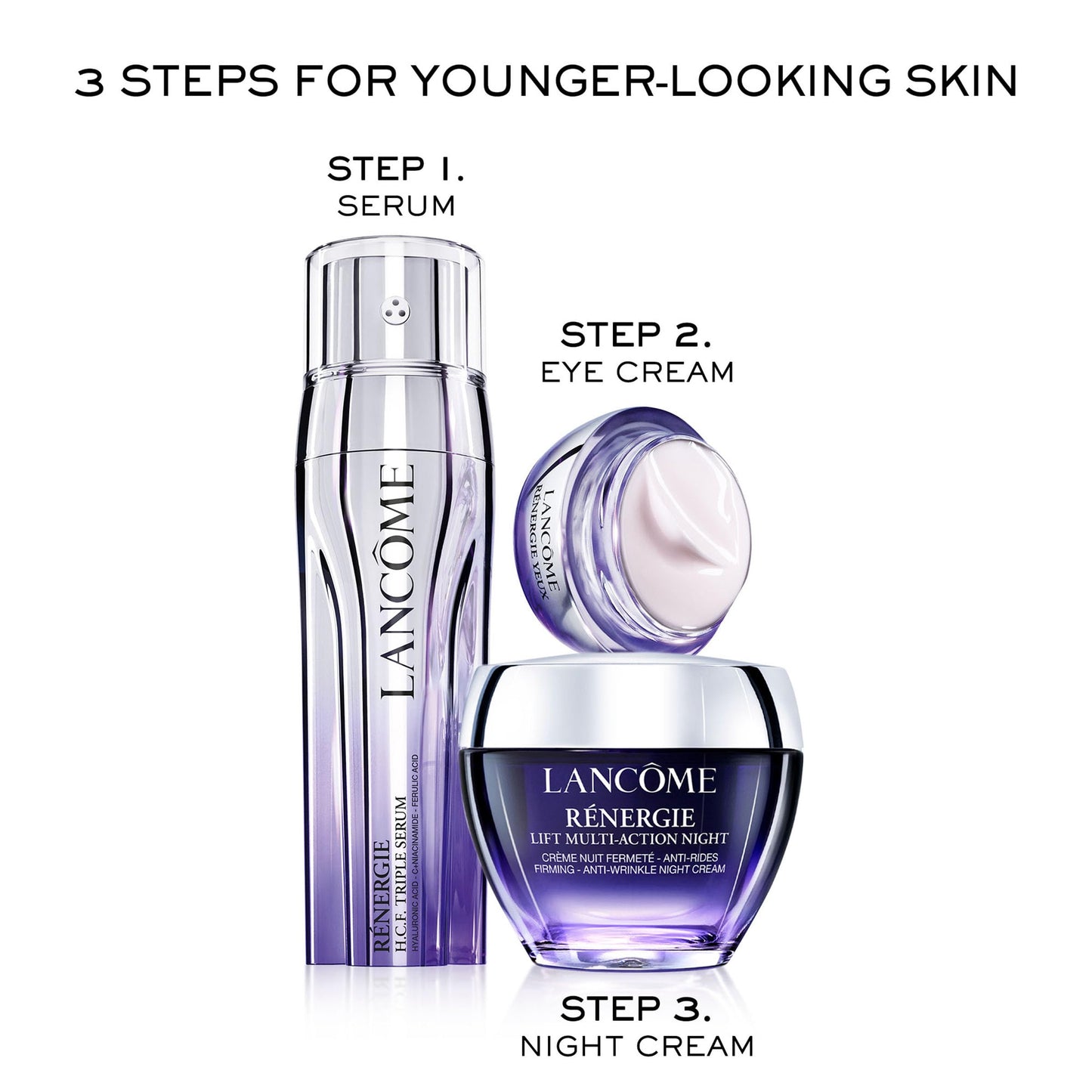 Lancôme Rénergie Multi-Action Night Cream - For Lifting & Firming - With Hyaluronic Acid