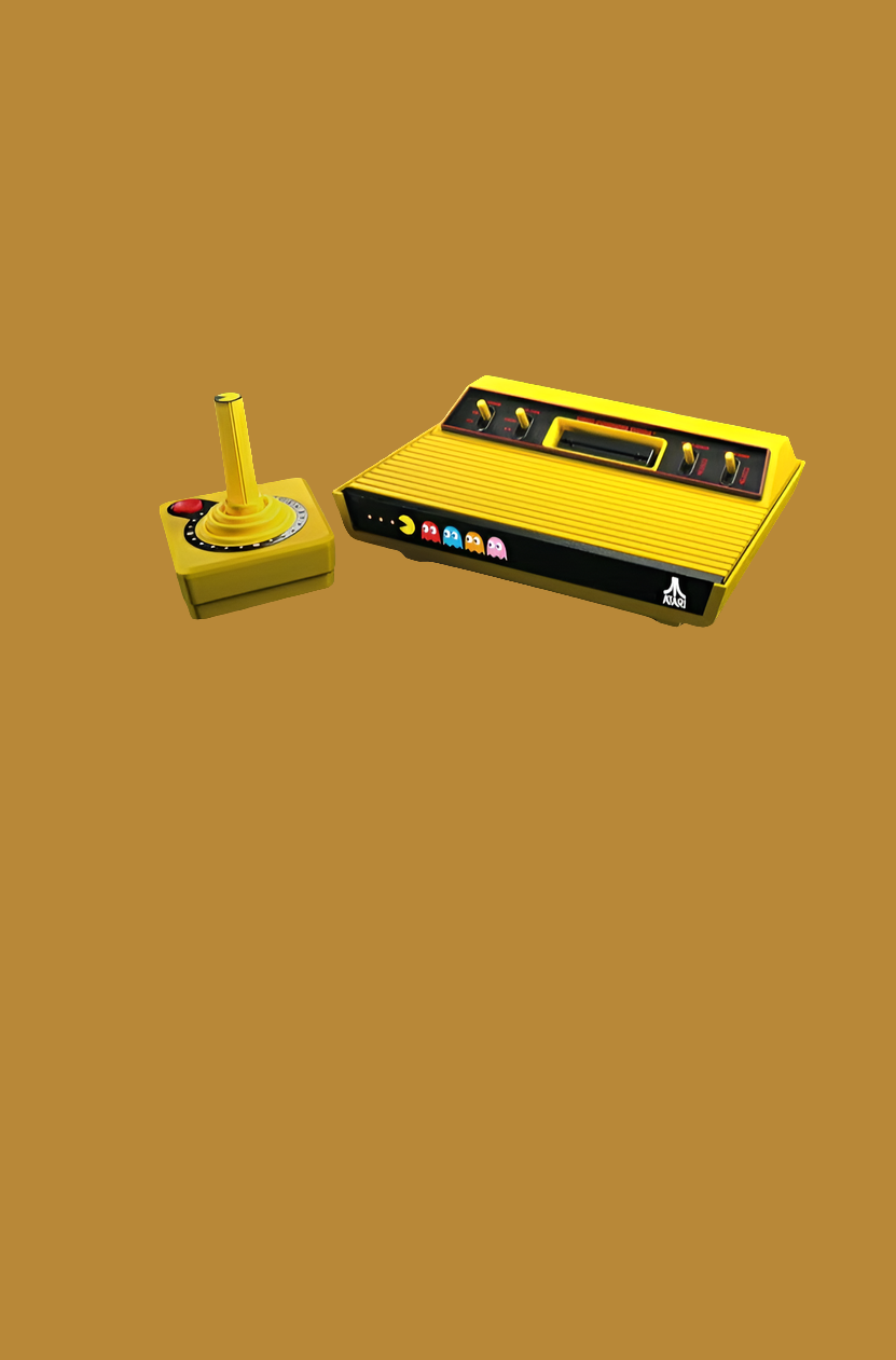Atari 2600 + Pac-Man Edition Cosole Game & Wireless Joystick