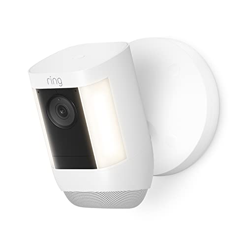 Ring Spotlight Cam Pro, Battery | 3D Motion Detection, Two-Way Talk with Audio+, and Dual-Band Wifi (2022 release) - Black