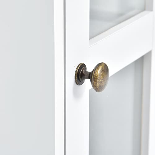 103" Minimalist Entertainment Center Wall Unit Set with Bridge for TVs Up to 75'',Ample Storage Space TV Stand W/Adjustable Shelves,Modernist Large Media Console for Living Room,White