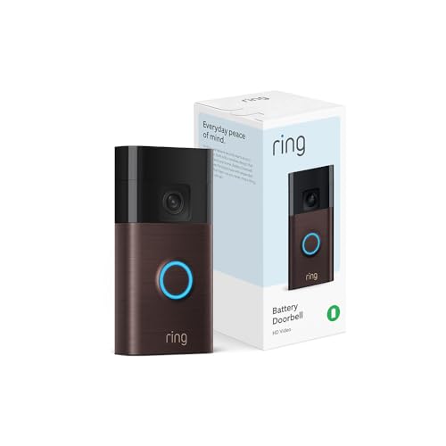 Ring Battery Doorbell, Head-to-Toe Video, Live View with Two-Way Talk, and Motion Detection & Alerts (2024 release), Venetian Bronze