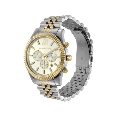 Michael Kors Lexington Men's Watch, Stainless Steel Bracelet Watch for Men