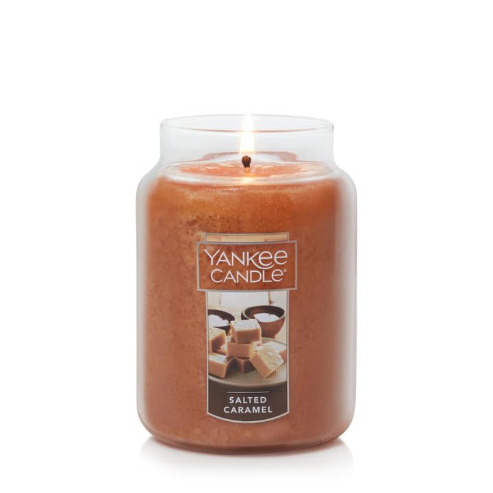 Yankee Candle French Vanilla Scented, Classic 22oz Large Jar Single Wick Candle, Over 110 Hour Burn Time, Ideal for Entertaining, Personal Relaxation, Gifting