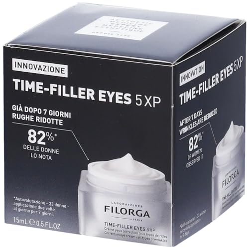 Filorga Time-Filler Eyes Daily Anti Aging and Wrinkle Reducing Eye Cream With Hyaluronic Acid to Minimize Wrinkles and Dark Circles, Lift Eyelids, and Enhance Lashes