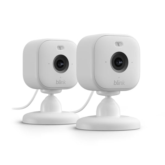 Blink Mini 2 (Newest Model) — Home Security & Pet Camera(s) with HD video, color night view, motion detection, two-way audio, and built-in spotlight — 1 camera (White)