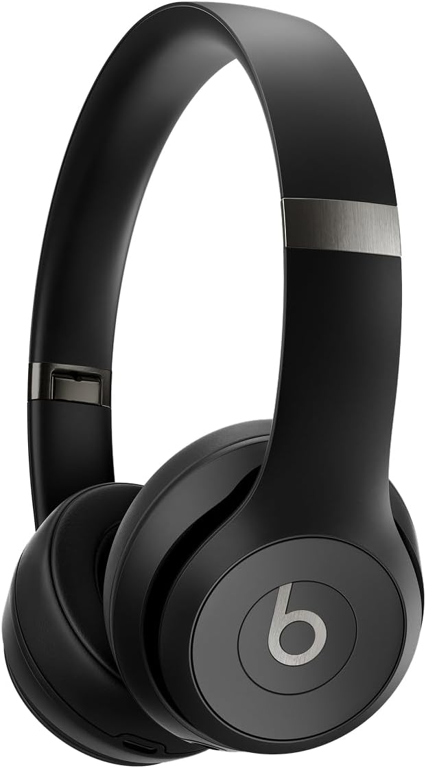 Beats Solo 4 - Wireless On-Ear Bluetooth Headphones, Up to 50-Hour Battery Life, Ultra-Lightweight Comfort, Powerful and Balanced Sound, Apple & Android Compatible - Black & Gold