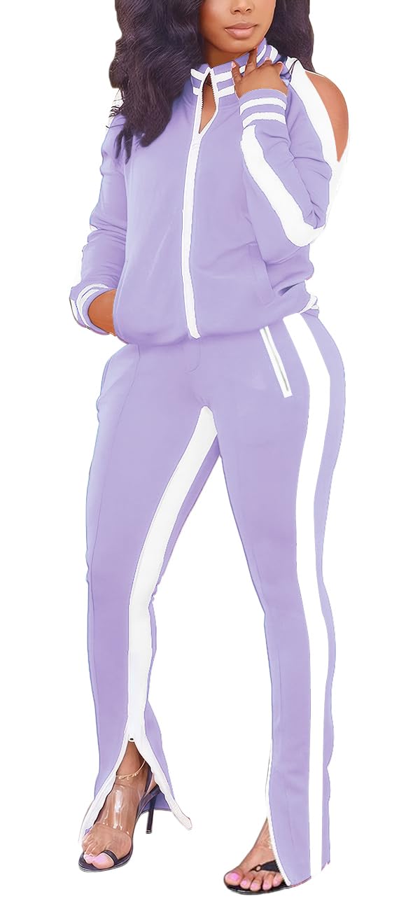TOPONSKY Women Casual 2 Piece Outfit Long Pant Set Sweatsuits Tracksuits