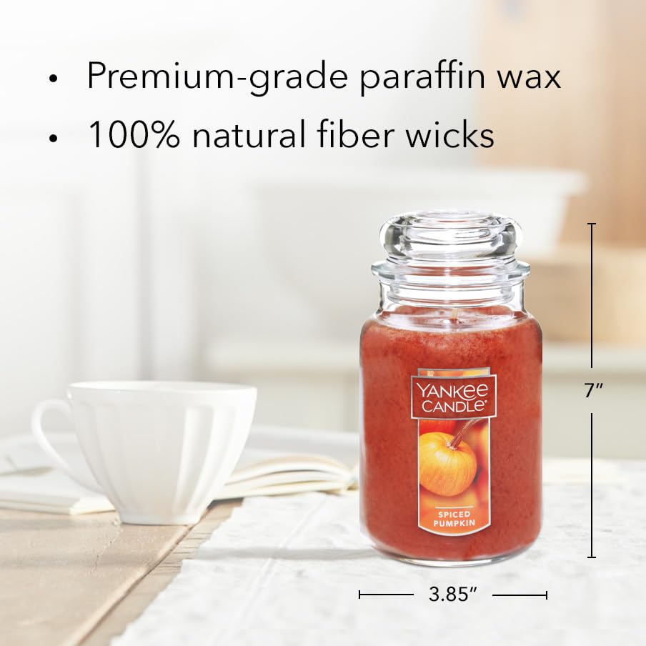 Yankee Candle Home Sweet Home Scented, Classic 22oz Large Jar Single Wick Candle, Over 110 Hours of Burn Time, Ideal for Fall, Outdoors, Home and Christmas Decorations
