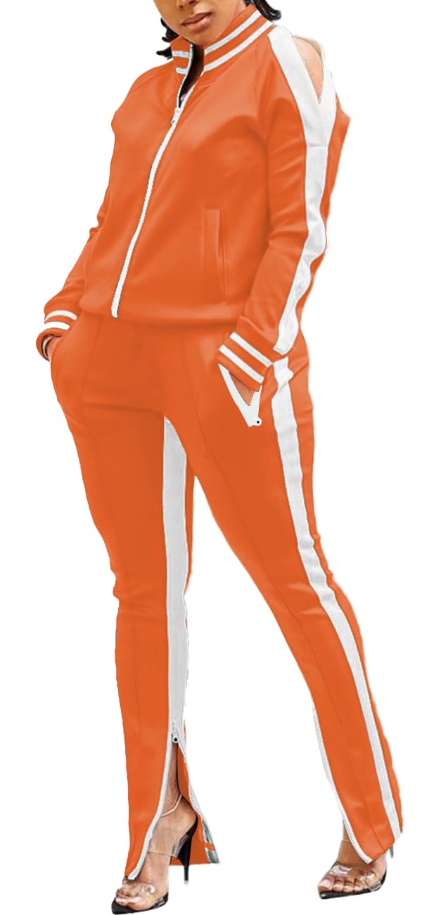 TOPONSKY Women Casual 2 Piece Outfit Long Pant Set Sweatsuits Tracksuits
