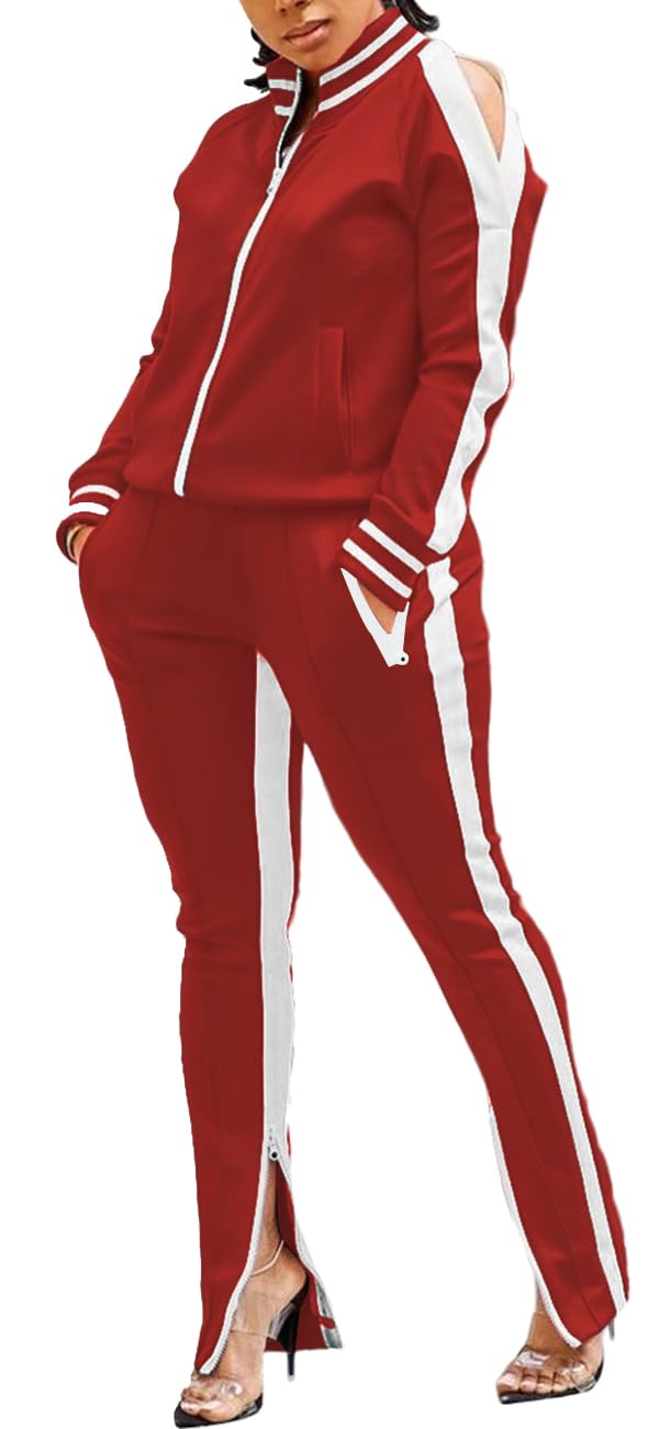 TOPONSKY Women Casual 2 Piece Outfit Long Pant Set Sweatsuits Tracksuits