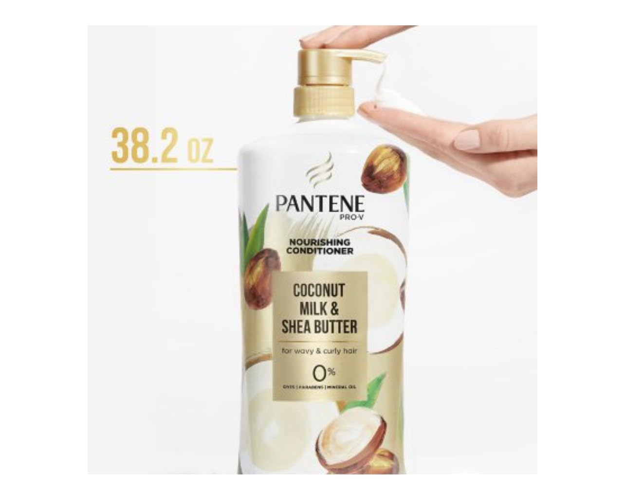 Pantene Pro-V Nourishing Shampoo & Conditioner, Coconut Milk & Shea Butter (38.2 fl. oz.)