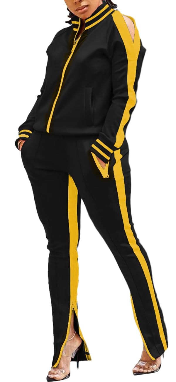 TOPONSKY Women Casual 2 Piece Outfit Long Pant Set Sweatsuits Tracksuits