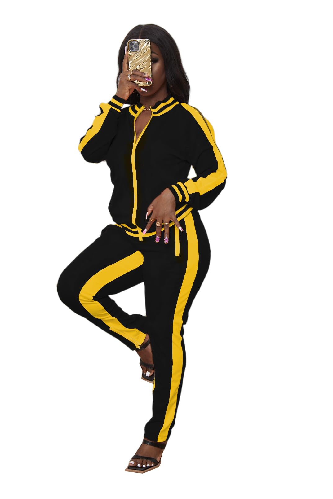 TOPONSKY Women Casual 2 Piece Outfit Long Pant Set Sweatsuits Tracksuits