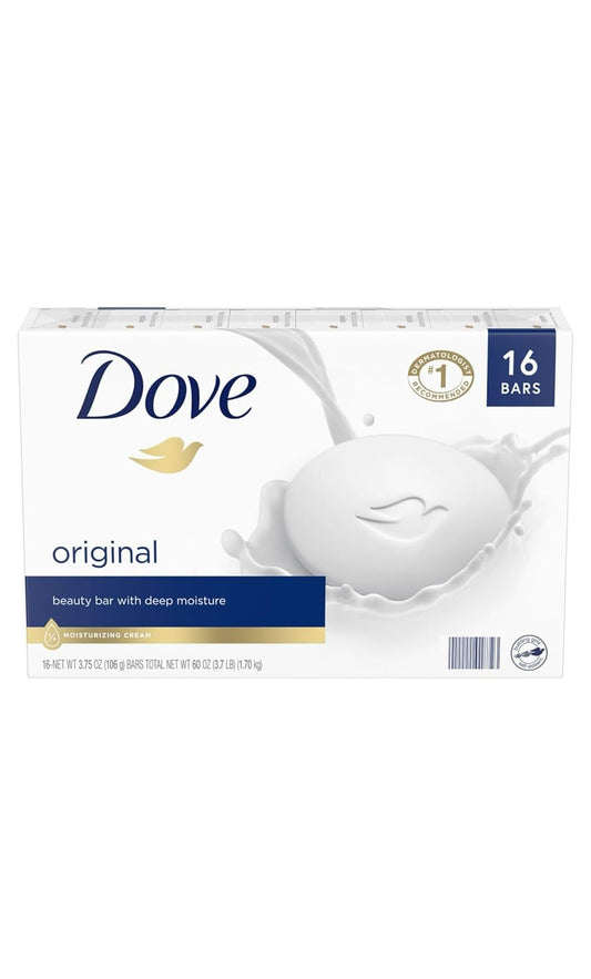 Dove Bar Soap Moisturizing 16 Bars, 4 Oz