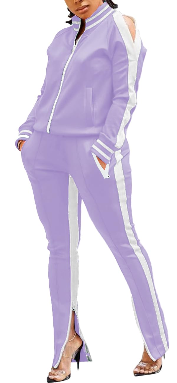 TOPONSKY Women Casual 2 Piece Outfit Long Pant Set Sweatsuits Tracksuits
