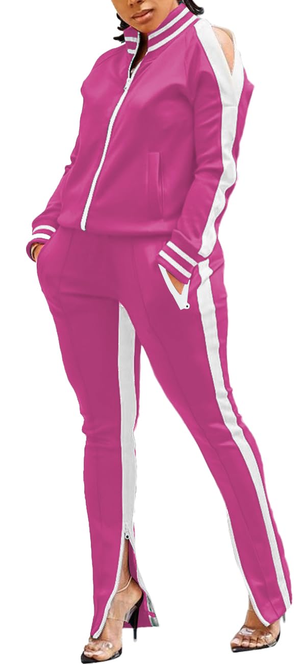 TOPONSKY Women Casual 2 Piece Outfit Long Pant Set Sweatsuits Tracksuits