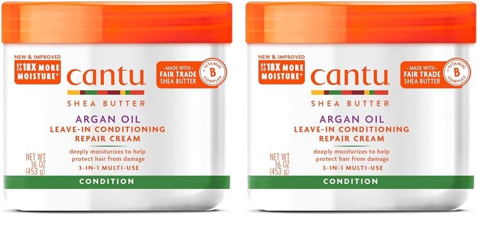 Cantu Leave-In Conditioning Repair Cream with Argan Oil, 16 oz