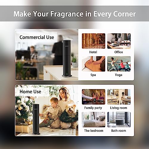 डिफ्यूज़र- वाटरलेस डिफ्यूज़र मशीन-घर के लिए डिफ्यूज़र-एसेंशियल ऑयल डिफ्यूज़र-स्टूडियो सेंट डिफ्यूज़र-वाटरलेस-बड़ा कमरा-ठंडी हवा-ऑफिस खुशबू-रिमोट कंट्रोल (काला) 