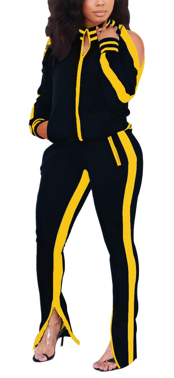 TOPONSKY Women Casual 2 Piece Outfit Long Pant Set Sweatsuits Tracksuits