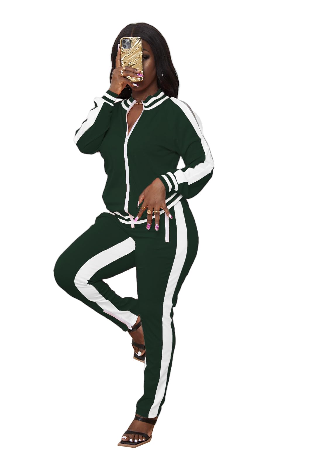 TOPONSKY Women Casual 2 Piece Outfit Long Pant Set Sweatsuits Tracksuits