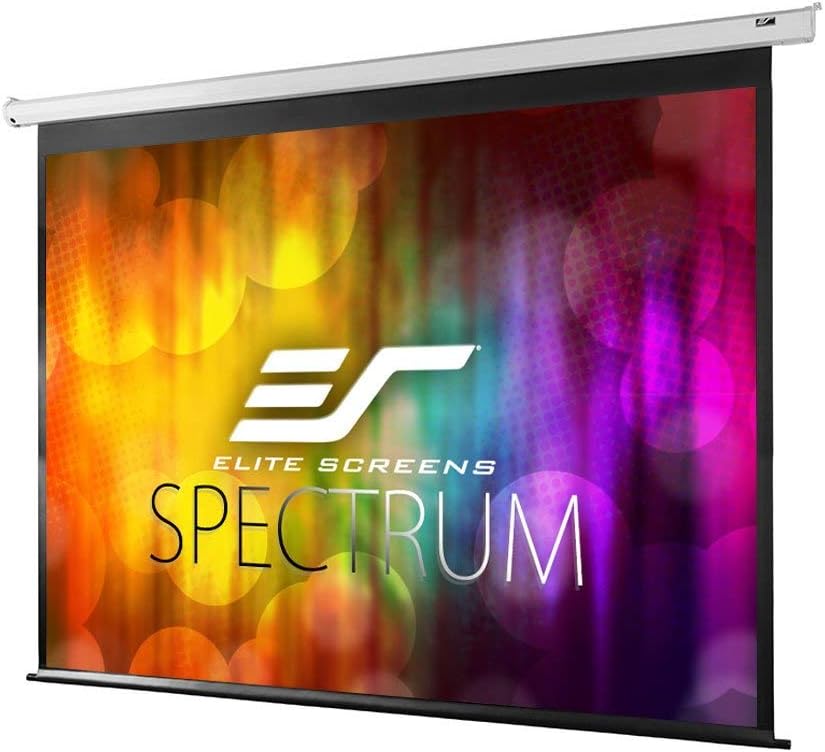 Projector Screen Elite Screens Spectrum RC1 Remote, 180-INCH Diag 16:9, Motorized Projection Screen Movie Home Theater 4K/8K Ultra HD Ready, ELECTRIC180H2