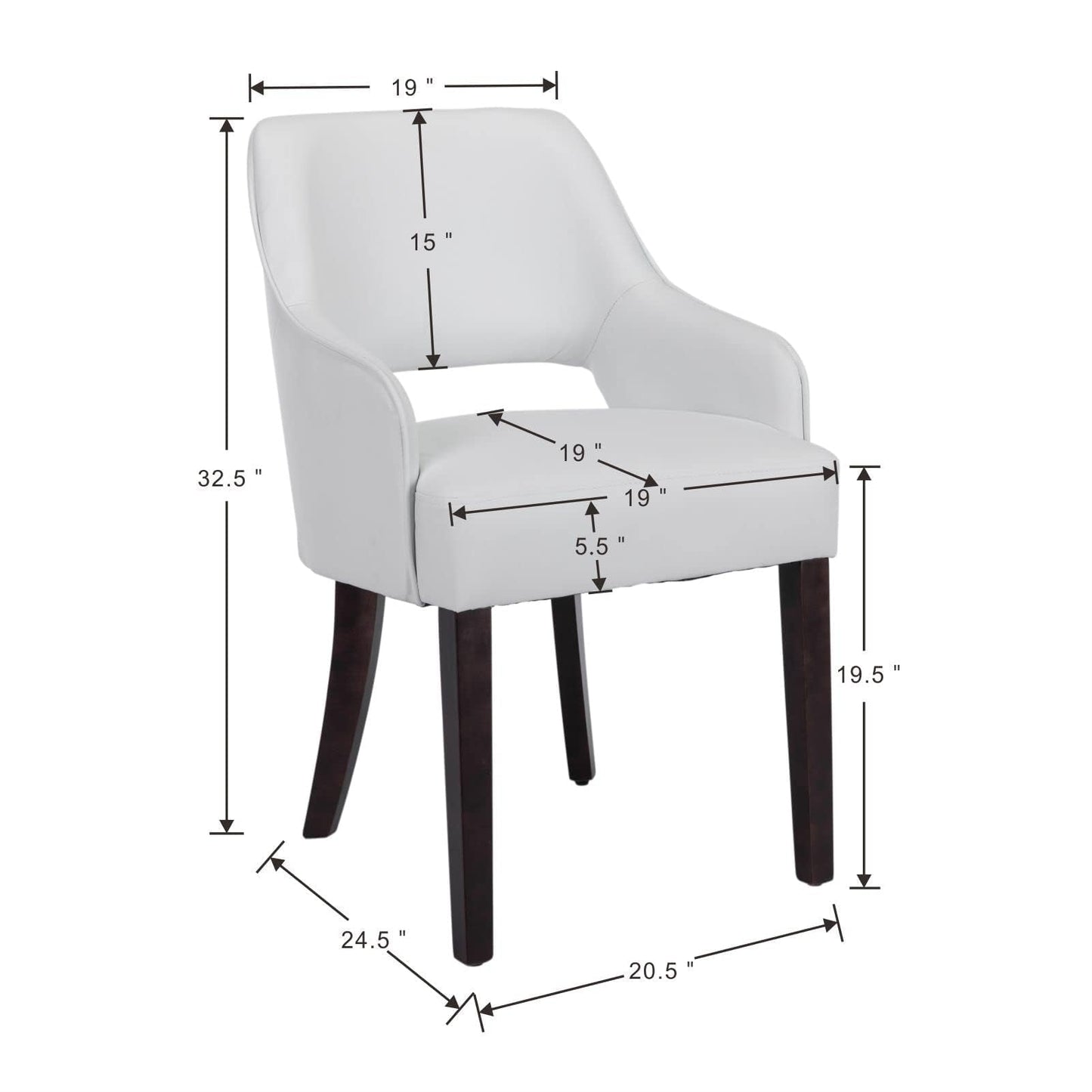 Linen Dining Chairs Set of 4 Upholstered Accent Chairs Side Chair with Wood Legs for Living Room/Dining Room/Bedroom/Restaurant, Cream