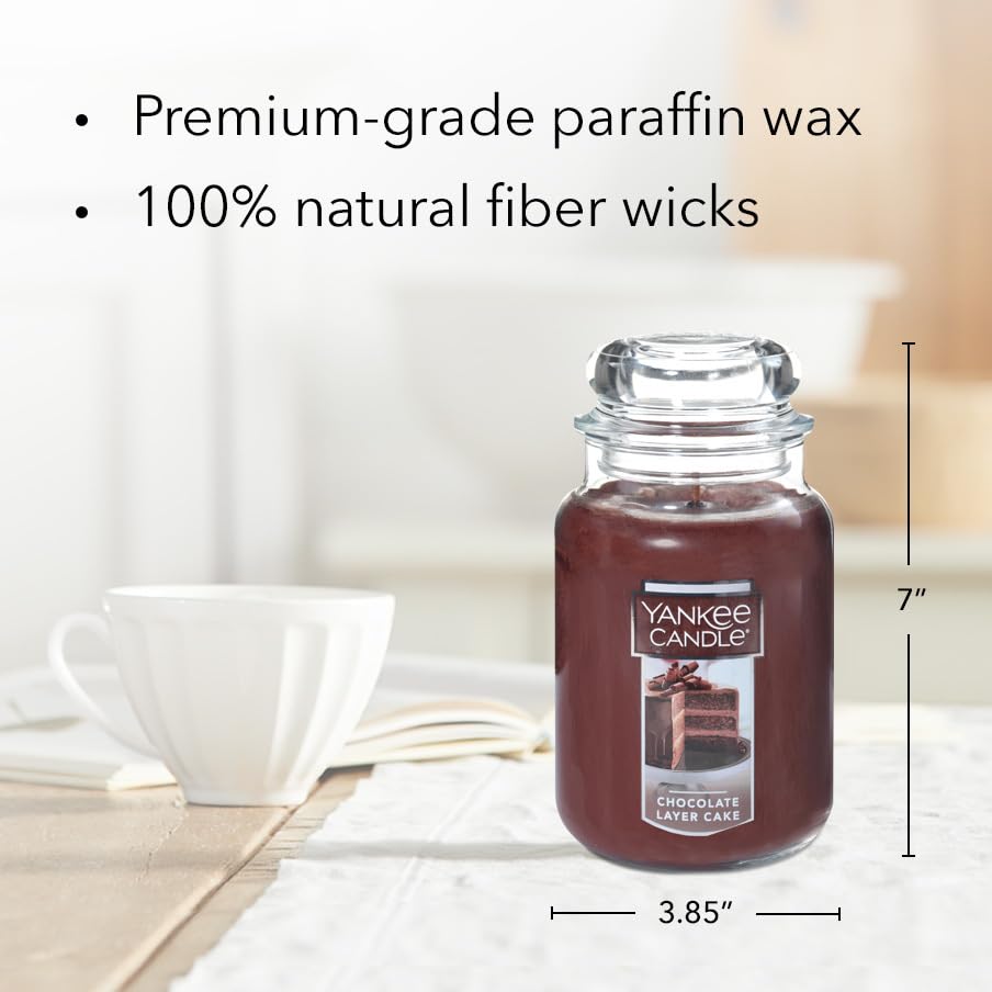 Yankee Candle French Vanilla Scented, Classic 22oz Large Jar Single Wick Candle, Over 110 Hour Burn Time, Ideal for Entertaining, Personal Relaxation, Gifting