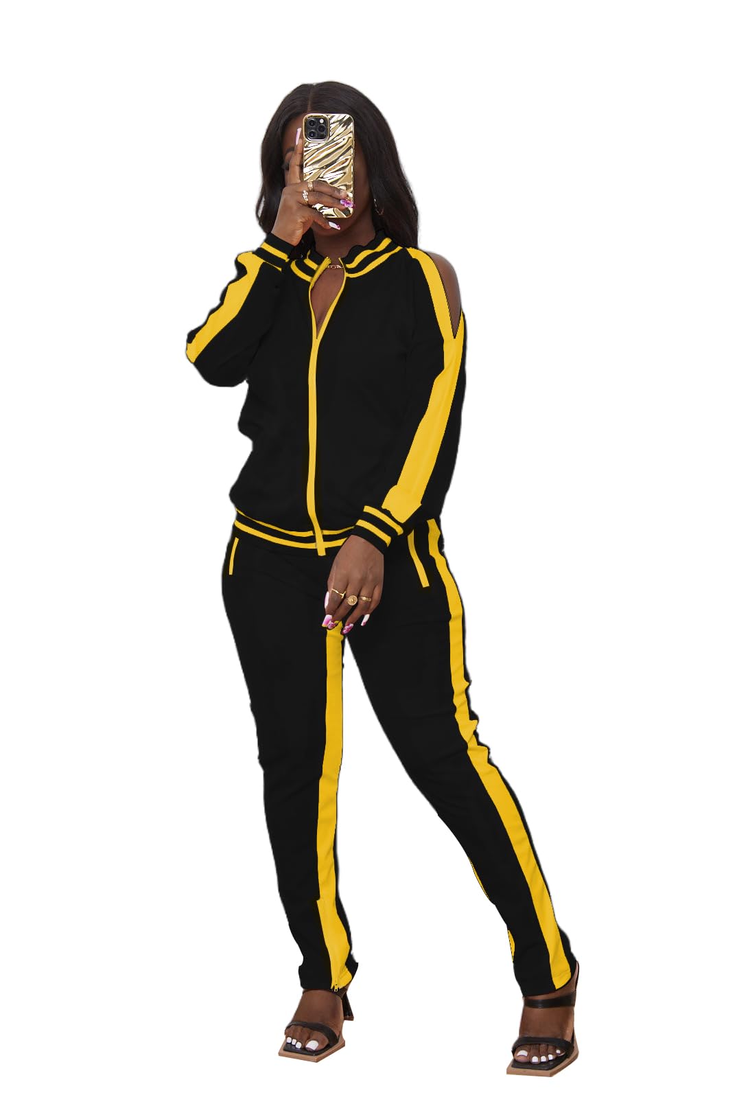 TOPONSKY Women Casual 2 Piece Outfit Long Pant Set Sweatsuits Tracksuits