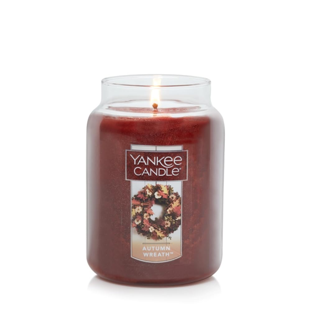 Yankee Candle Home Sweet Home Scented, Classic 22oz Large Jar Single Wick Candle, Over 110 Hours of Burn Time, Ideal for Fall, Outdoors, Home and Christmas Decorations
