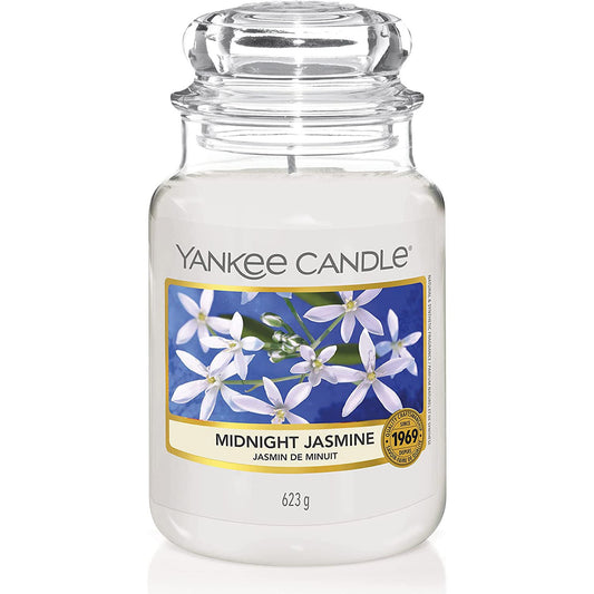 Yankee Candle Lilac Blossoms Scented, Classic 22oz Large Jar Single Wick Candle, Over 110 Hours of Burn Time, Perfect for Gifting, Gatherings and Seasonal Decorations