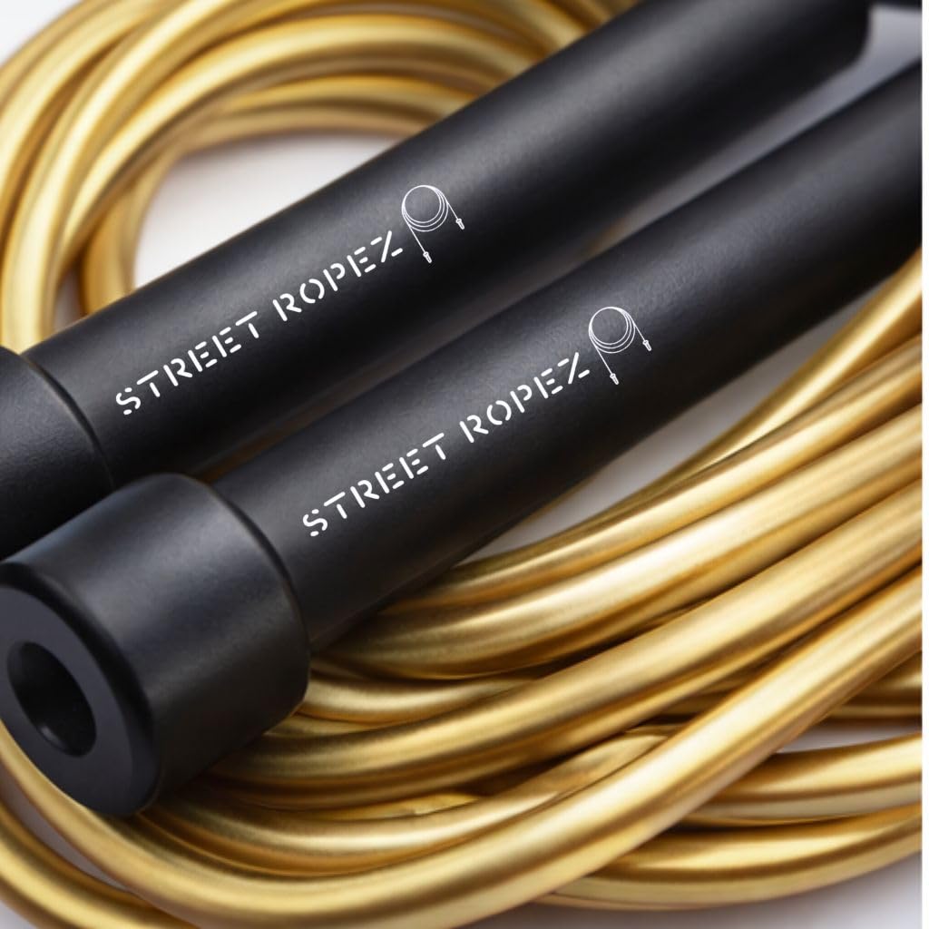 Street Ropez Royalty Double Dutch Jump Ropes (Set of 2) – 14 ft, Heavy-Weight, Tangle-Free, No Doubling Needed, Perfect for Beginners & Pros + Bonus Storage Bag