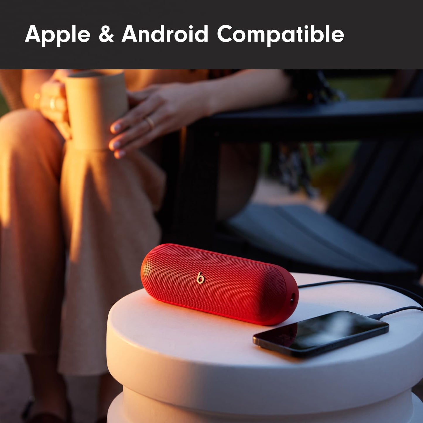 Beats Pill - Portable Bluetooth Speaker - Up to 24H Battery Life, Water Resistant, Bluetooth, Apple & Android Compatible, Seriously Loud Sound for Home, Outdoor and Travel - Matte Black
