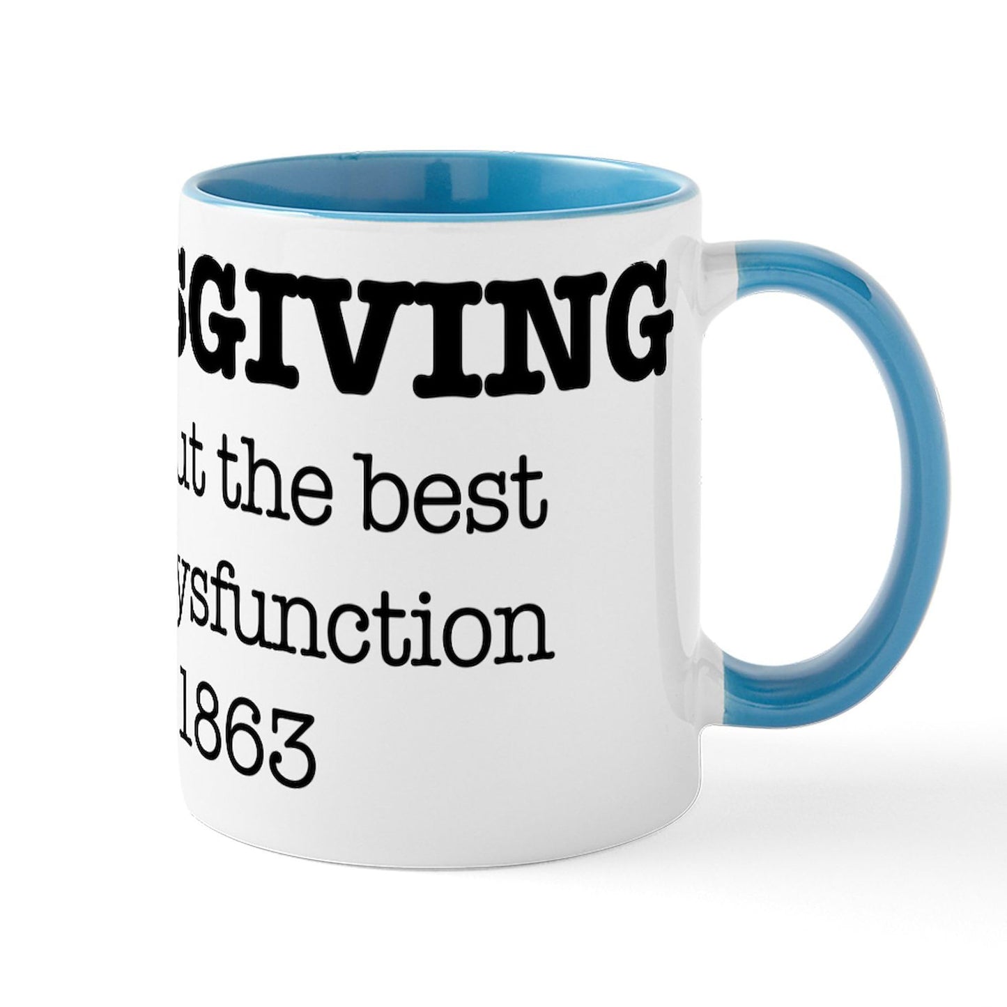 CafePress Happy Thanksgiving Turkey Mugs 11 oz (325 ml) Ceramic Coffee Mug