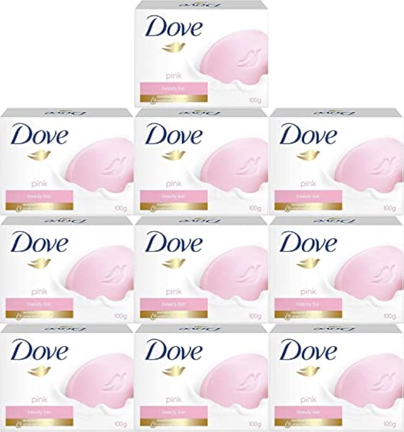 Dove Beauty Bar Soap Pink Rosa 6 Count for Soft, Smooth Skin, Cleans & Moisturizes 3.75 oz