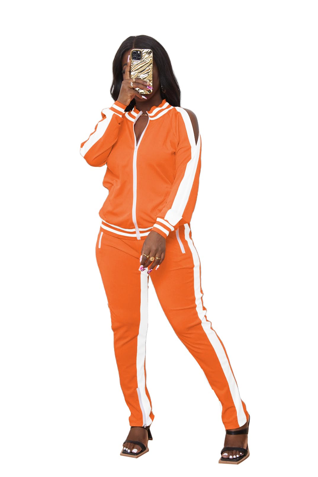 TOPONSKY Women Casual 2 Piece Outfit Long Pant Set Sweatsuits Tracksuits