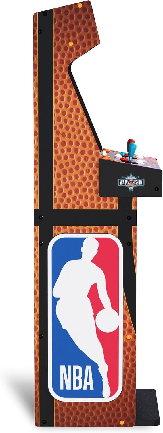 ARCADE1UP NBA Jam Deluxe 2-Player Control Panel Arcade Machine, Built for Your Home, 5 Foot Tall Cabinet with 3 Classic Games