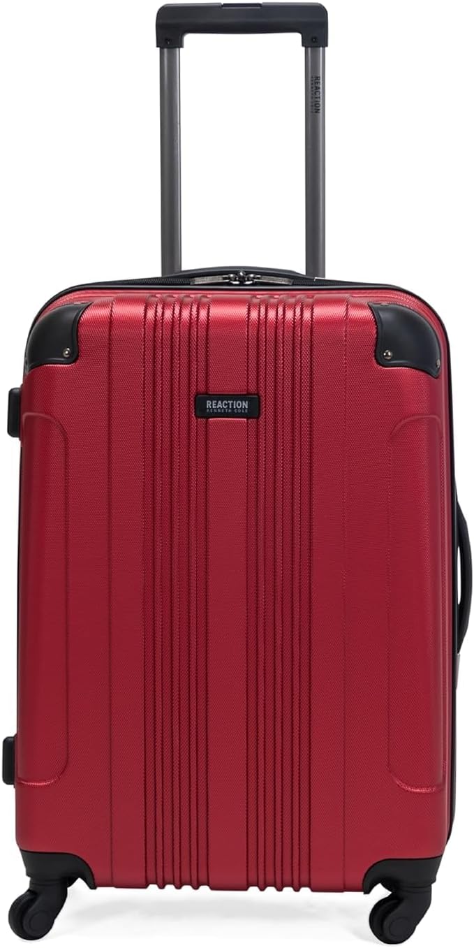 Kenneth Cole REACTION Out of Bounds Lightweight Hardshell 4-Wheel Spinner Luggage, Rose Gold, 2-Piece Set (20" & 28")