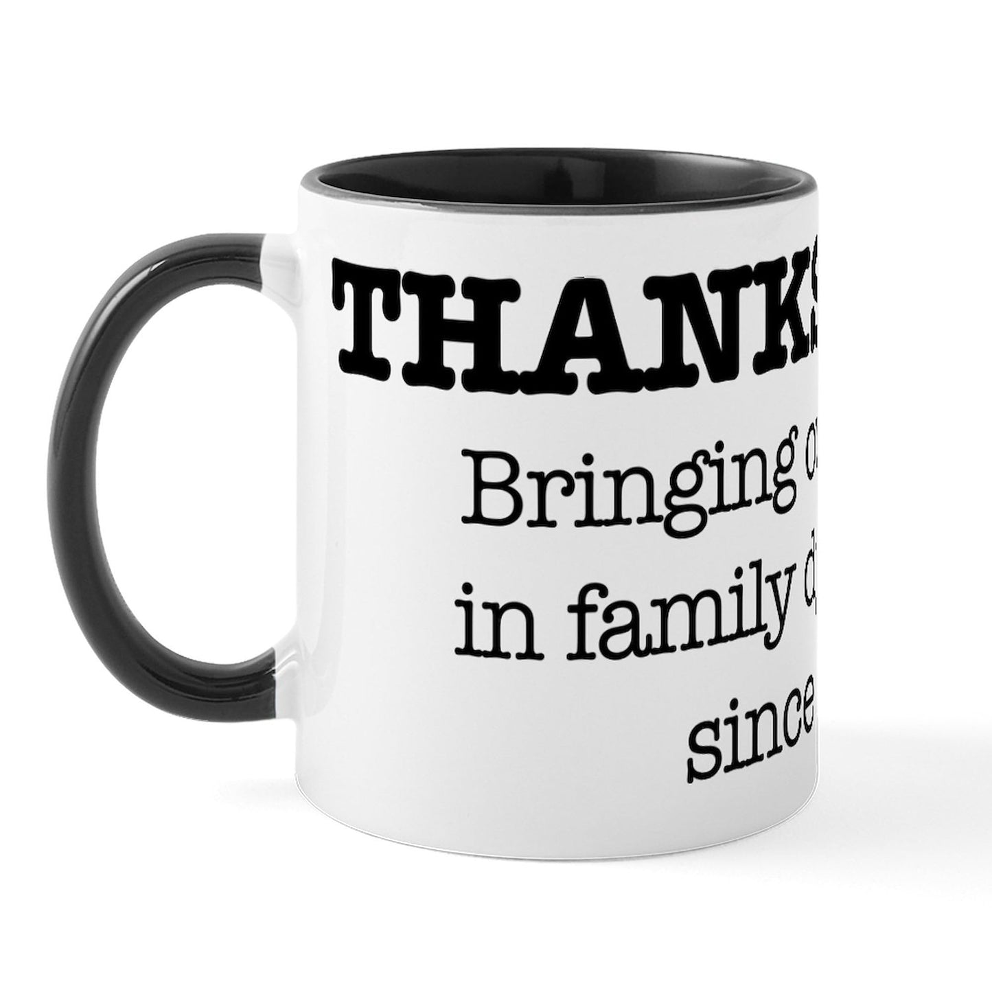 CafePress Happy Thanksgiving Turkey Mugs 11 oz (325 ml) Ceramic Coffee Mug