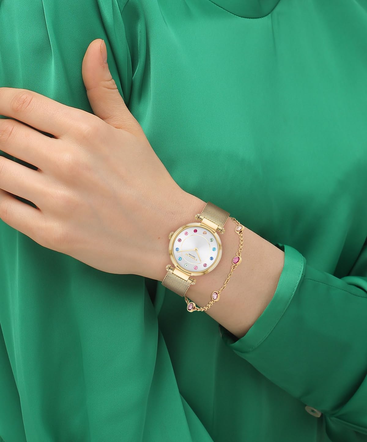 Coach Elliot Women's Watch and Jewelry Gift Set - Adjustable Slider Bracelet Signature Charm - 2H Quartz Watch - Mesh Bracelet - 3ATM Water Resistant - Designed for Day or Night - 28mm