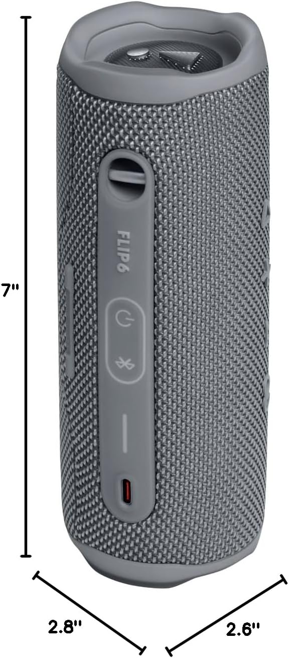 JBL Flip 6 - Portable Bluetooth Speaker, powerful sound and deep bass, IPX7 waterproof, 12 hours of playtime, JBL PartyBoost for multiple speaker pairing for home, outdoor and travel (Blue)