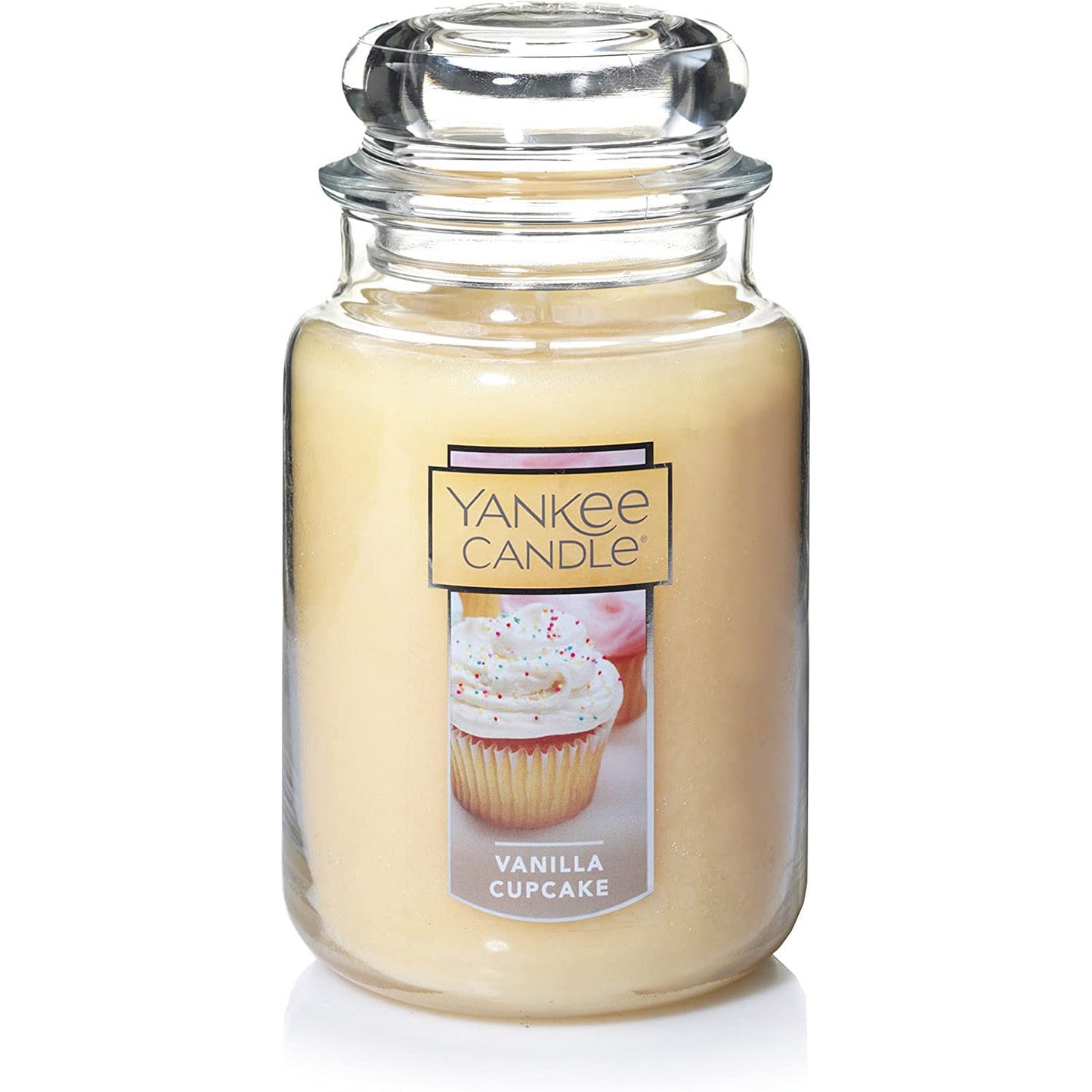 Yankee Candle French Vanilla Scented, Classic 22oz Large Jar Single Wick Candle, Over 110 Hour Burn Time, Ideal for Entertaining, Personal Relaxation, Gifting