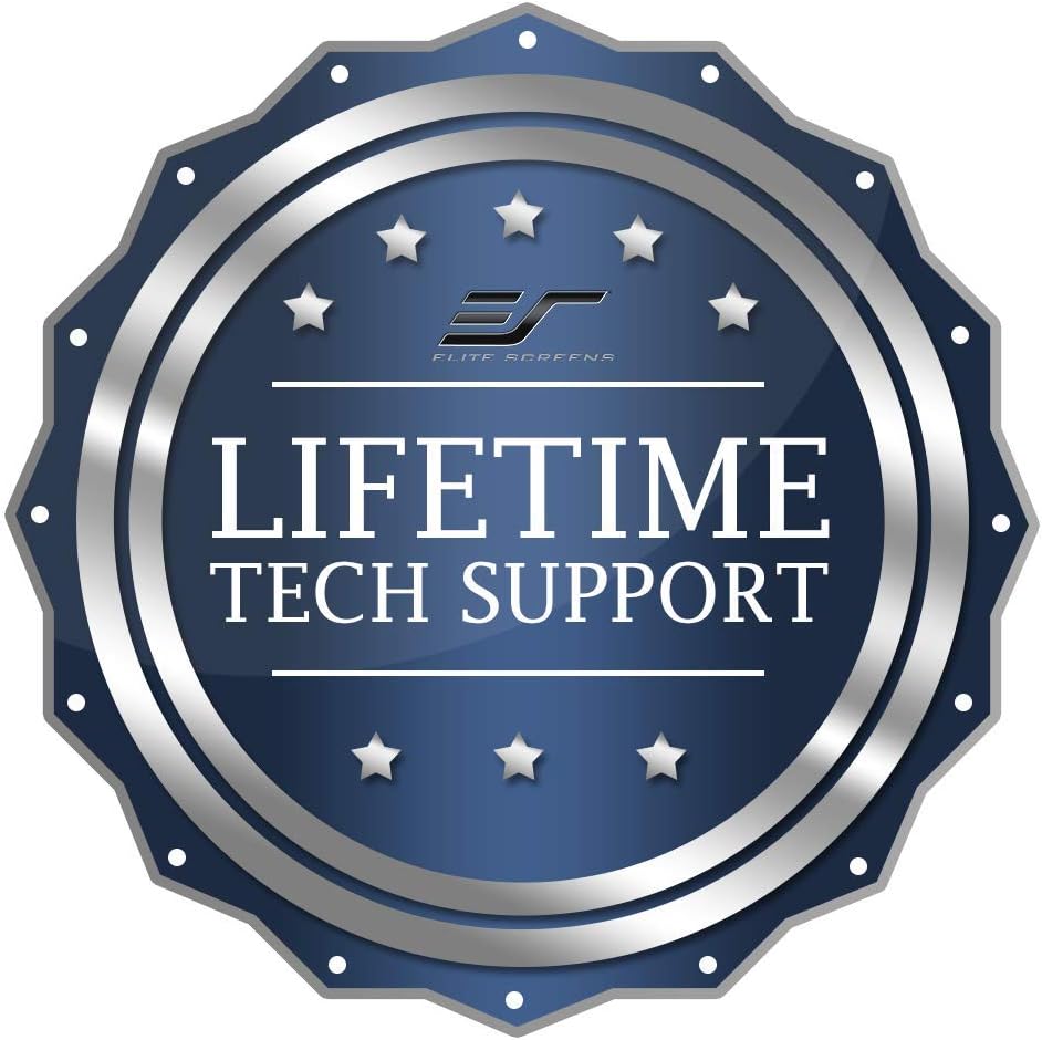 Projector Screen Elite Screens Spectrum RC1 Remote, 180-INCH Diag 16:9, Motorized Projection Screen Movie Home Theater 4K/8K Ultra HD Ready, ELECTRIC180H2