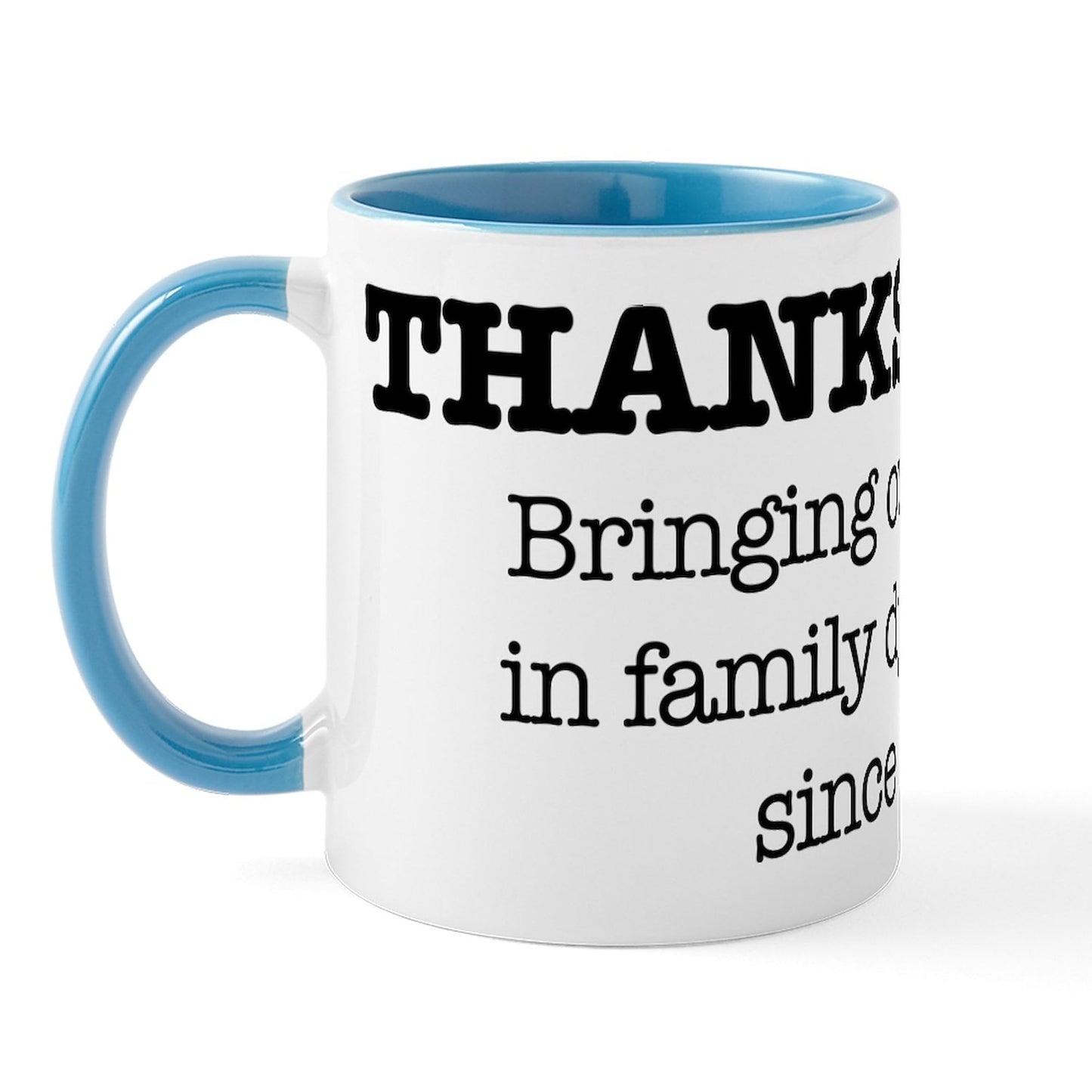CafePress Happy Thanksgiving Turkey Mugs 11 oz (325 ml) Ceramic Coffee Mug