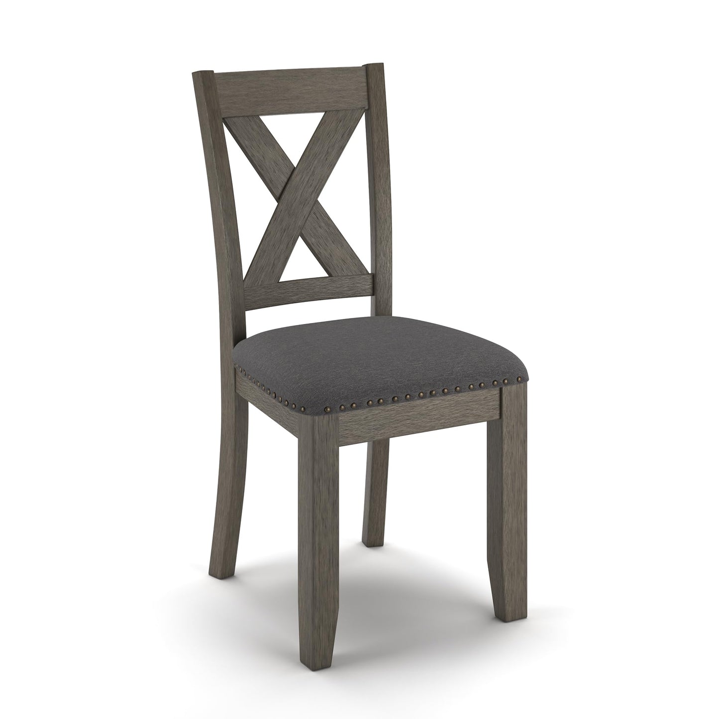 Signature Design by Ashley Skempton Cottage Dining Room Table Set with 6 Upholstered Chairs, Whitewash