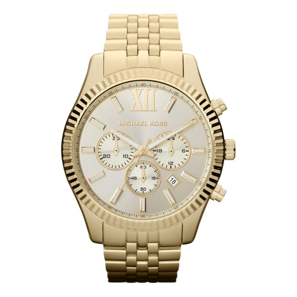 Michael Kors Lexington Men's Watch, Stainless Steel Bracelet Watch for Men