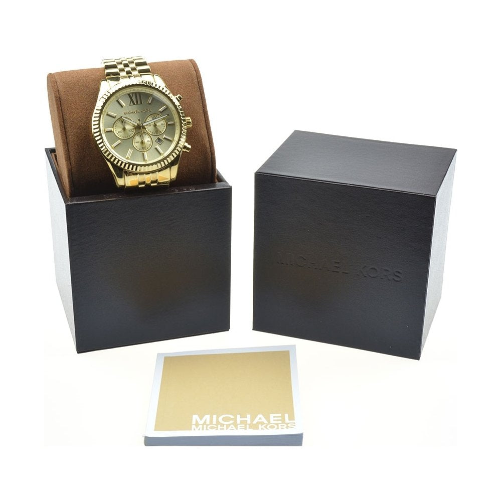 Michael Kors Lexington Men's Watch, Stainless Steel Bracelet Watch for Men