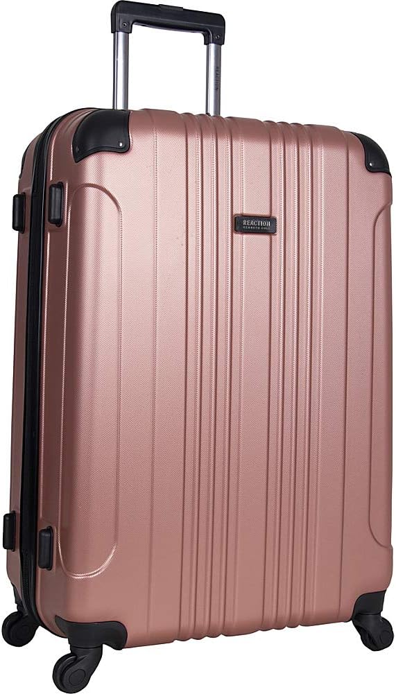Kenneth Cole REACTION Out of Bounds Lightweight Hardshell 4-Wheel Spinner Luggage, Rose Gold, 2-Piece Set (20" & 28")