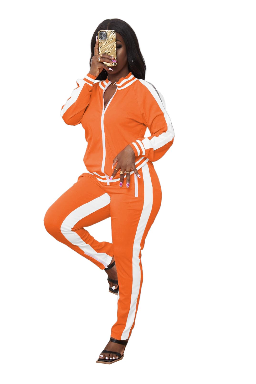 TOPONSKY Women Casual 2 Piece Outfit Long Pant Set Sweatsuits Tracksuits