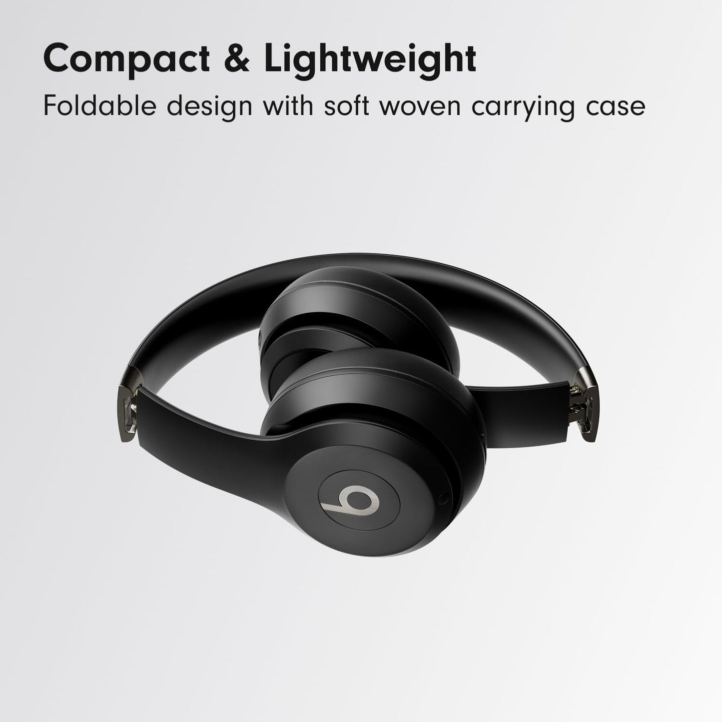 Beats Solo 4 - Wireless On-Ear Bluetooth Headphones, Up to 50-Hour Battery Life, Ultra-Lightweight Comfort, Powerful and Balanced Sound, Apple & Android Compatible - Black & Gold